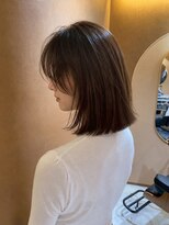 サボ 栄店(sabo) ぷつっとボブ × うっすらレイヤー × 透明感ブラウン