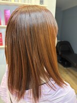 ベルベットヘア 千早店(Velvet hair)&nbsp;プレミアム髪質改善カラー×オレンジ×オージュアトリートメント