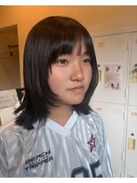ローレン(LOREM)&nbsp;顔周りレイヤーニュアンスウルフダークパープル