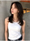 小顔に見せる/顔周りレイヤーカット