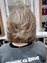 ピークアブー アヴェダ ギンザシックス(PEEK-A-BOO AVEDA GINZASIX) 【コントラストカラー】ローライト ハイライト 白髪ぼかし◆