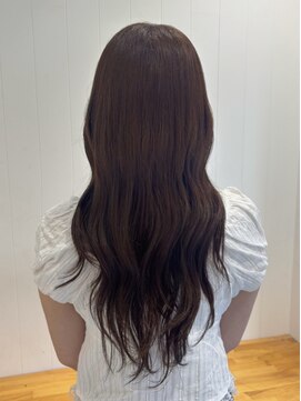 ビューバイネオリーブ 用賀店(Beau'r by neolive) ストレートパーマ縮毛矯正ダークパープル夏ミルクブラウン[用賀]