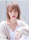 【Taylor】濡れ感外はねボブ×ハイトーンベージュ