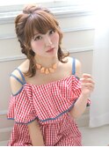 #外ハネボブ#ツインテール#編み込み#ヘアアレンジ