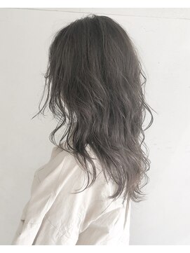 ヘアーアンドアトリエ マール(Hair&Atelier Marl) 【Marl】グレージュカラーの無造作セミロングスタイル♪
