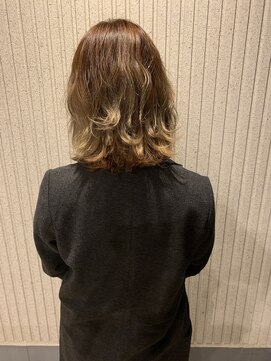 エイトタマプラ たまプラーザ店(EIGHT tamapla) 【EIGHTたまプラ】デザインカラー_切りっぱなしボブ