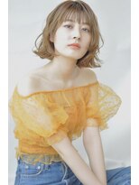 トリッカ 代官山(tricca)&nbsp;透け感ほつれウェーブ外ハネボブ