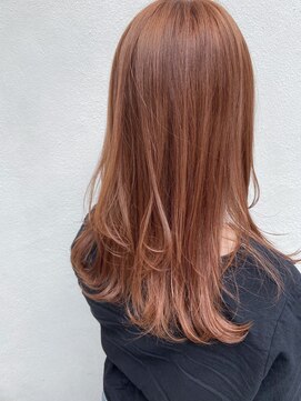 フロート 小阪店(float) オレンジブラウン_小顔,オリーブカラー,ハイライトカラー