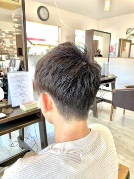 オレンジ(orange) 【orange大分賀来】メンズツーブロックスタイル