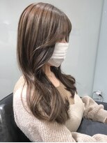 ラブクロムトーキョー オモテサンドウ(LOVECHROME OMOTESANDO)&nbsp;韓国風ロングくびれヘア☆ベージュメルティカラー