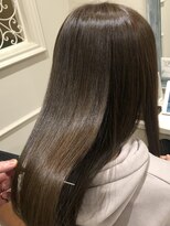 フレーム へアアンドトリートメント 天王寺北口店(FRAME)&nbsp;[FRAME 天王寺北口店] 艶カラー透け感オリーブブラウン