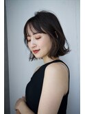 ★くびれヘアプリコットオレンジハイライトカラーレイヤーカット