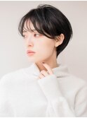ショートボブ20代30代40代大人可愛い暗髪うる艶髪青山表参道