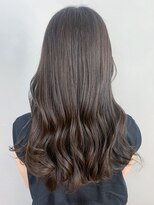 アイティーバイアルバム 藤沢店(IT by ALBUM)&nbsp;オリーブグレージュ_斜めバンググレージュカラー_ba409222