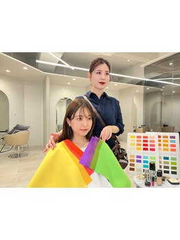 パーソナルカラーなどの診断資格を持ったstylistがあなたの理想のスタイルを叶えます♪