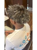 ホワイトメッシュ+ツイスト+カット