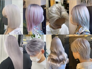 VAICE渋谷店　ケアブリーチ＆ハイトーンカラー＆ヘアアレンジ