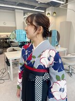 卒業式/袴着付け/袴ヘアセット/袴ヘアアレンジ/袴ヘア/
