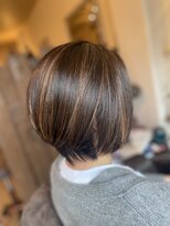 スノードロップ(SNOW DROP)&nbsp;40代50代ボブ×アッシュカラー白髪ぼかし！メッシュを！