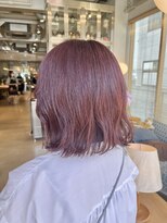 オーガニック リブ 川越(organic+live)&nbsp;大人美人イメチェン大人丸みボブこなれヘアチェリーブラウン