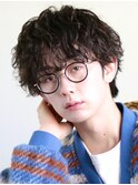 ショートグランジ/ゆるプードルパーマ/海外風ヘア