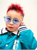 キッズフェードスパイキーレッド