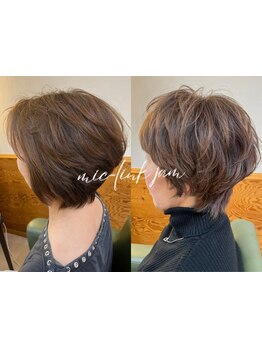 【上大岡駅1分】海外経験有のスタイリストが骨格に合わせたショートカットに◎パーマで立体感のあるヘアに*