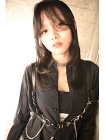 キジ(KIJI) フェイスレイヤー/レイヤー/ステップカット/センターパート