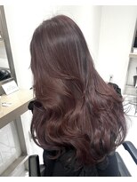 ヨロ 小岩(YOLO)&nbsp;小岩レイヤーカットブリーチなしWカラーカシスピンク