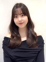 ザックラフィネ(ZACC raffine)&nbsp;チョコレートブラウン/ワンカラー/ミディアムレイヤー/前髪あり