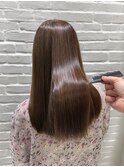 酸性ストレート×髪質改善×ココアベージュ