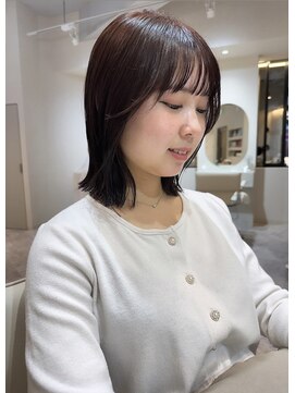 カラフクオカ 薬院駅前(Cara FUKUOKA) 【ピンクブラウン&ミディアムレイヤー】《福岡透明感カラー》