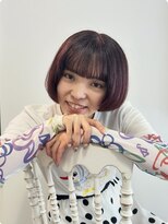 エミュ 中央駅店(eMu)&nbsp;丸みボブ 春ピンク