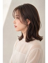 ベルス(bellus)&nbsp;顔まわりレイヤー×ココアベージュ　20代　30代　40代