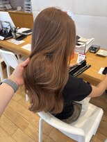 サラビューティーサイト 九大学研都市店(SARA Beauty Sight)&nbsp;モカブラウン/ケアブリーチカラー/ロングスタイル
