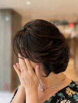 サロンイクエヤマザキ 文京(SALON IKUE YAMAZAKI)&nbsp;グラデーションカット  毛流れを作ったショートスタイル