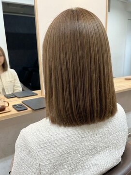 アンド 夙川(AND) 縮毛矯正/髪質改善/グレージュ/ベージュ/切りっぱなしボブ