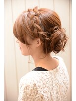 ミエルヘアービジュー(miel hair bijoux) 【miel hair bijoux】結婚式やパーティーに☆編みこみセット