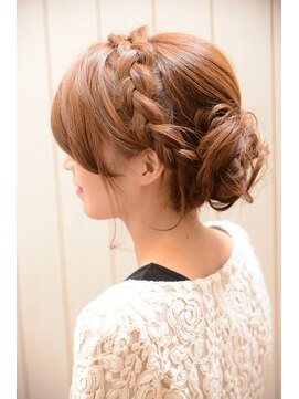 ミエルヘアービジュー(miel hair bijoux) 【miel hair bijoux】結婚式やパーティーに☆編みこみセット