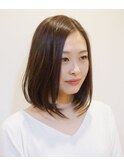【クールなミディアムボブ】