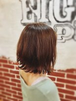 エイト プラット 渋谷2号店(EIGHT plat) 【EIGHTplat渋谷】デザインカラー　切りっぱなしボブ １