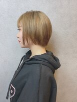 ヘアサロンM 新宿&nbsp;ショートボブ×チワワベージュ
