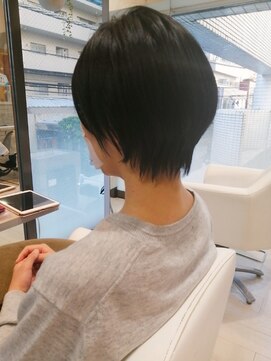 ヘアアンドネイルイミュン(Hair&Nail immune) .くびれ大人ショート 30代40代50代　藤沢　カラーで髪質改善大人