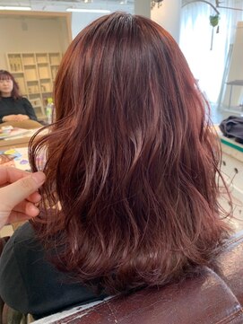 アイノア(AInoa) セミロング×モテピンクカラー