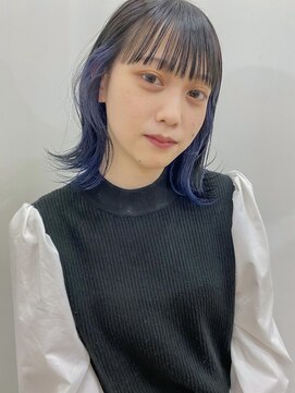 ロックス バイ マグ 松本(rocks BY MAG) 10代20代30代/大人インナーカラー/耳掛け/切りっぱなし大人ボブ