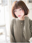 大人可愛い前髪パッツン小顔フレンチボブ10代20代30代c我孫子