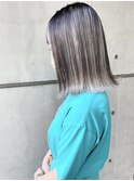 インナーカラー×ボブ