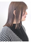 メルティカラーストレートぱつっとボブ