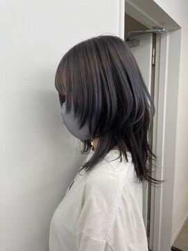 エイト 恵比寿店(EIGHT ebisu) ミディアムウルフレイヤーパープルグレー