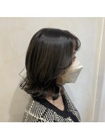 イオエ 岡本(ioe)&nbsp;イメチェン/フルバング/似合わせ/レッドブラウン/デジタルパーマ